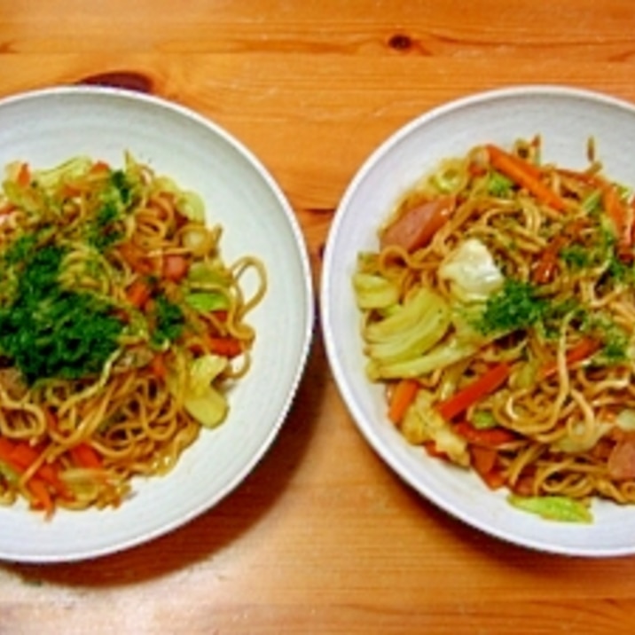 ＊粉末ソースなしで☆屋台風焼きそば＊